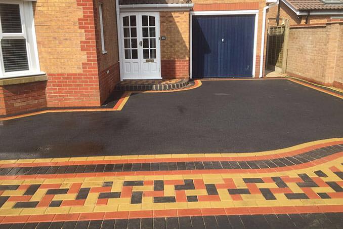 Bespoke Coloured Block Driveway