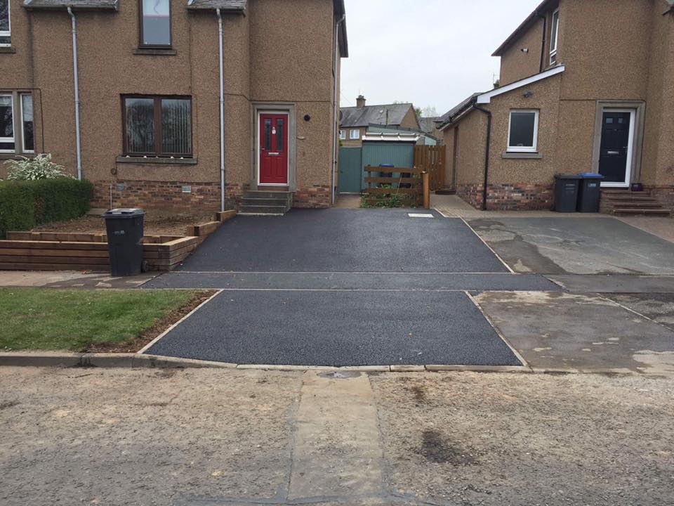 New Asphalt Driveway in Newtown St.Boswells, Borders