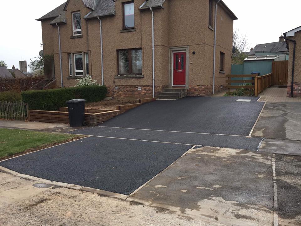 New Asphalt Driveway in Newtown St.Boswells, Borders