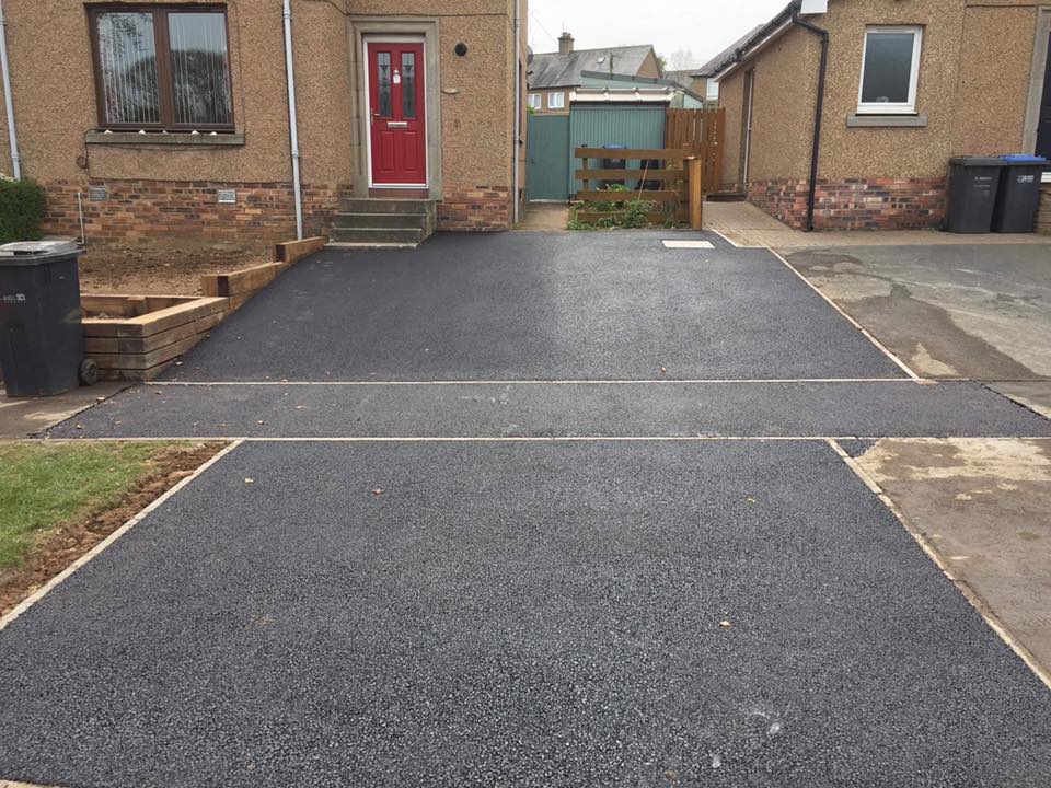 New Asphalt Driveway in Newtown St.Boswells, Borders