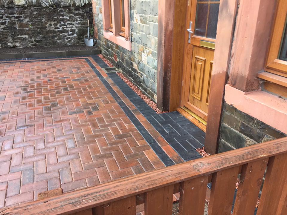 New Block Paved Patio completed in Selkirk, Borders