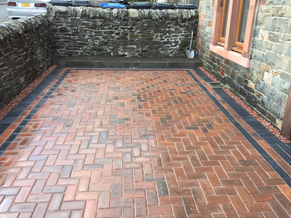 New Block Paved Patio completed in Selkirk, Borders