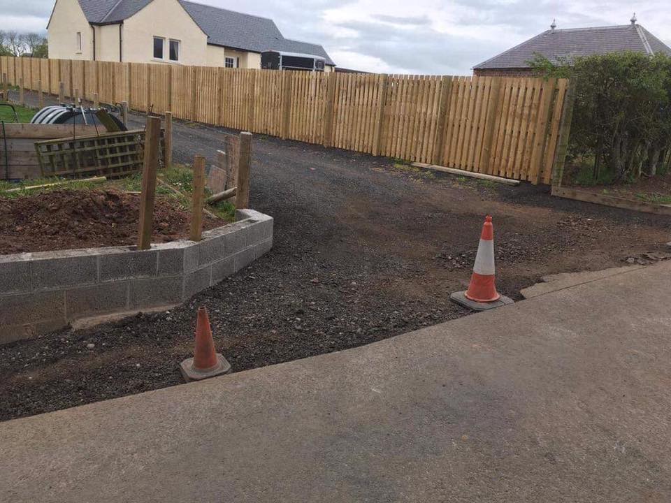 New Entranceway Dug-Out and Surfaced to Borders Council Specficiations