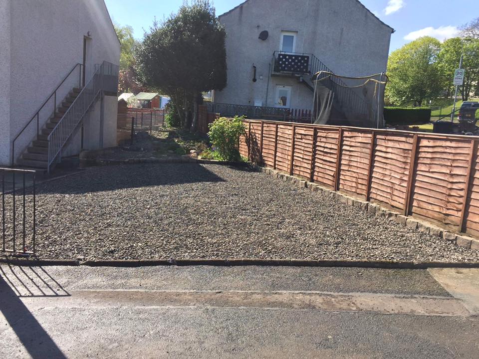 New Gravel Driveway in Galashiels, Scottish Borders