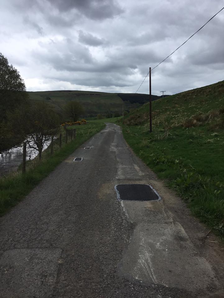 Pot Hole Repairs at Bowland Farm Estate, Stow