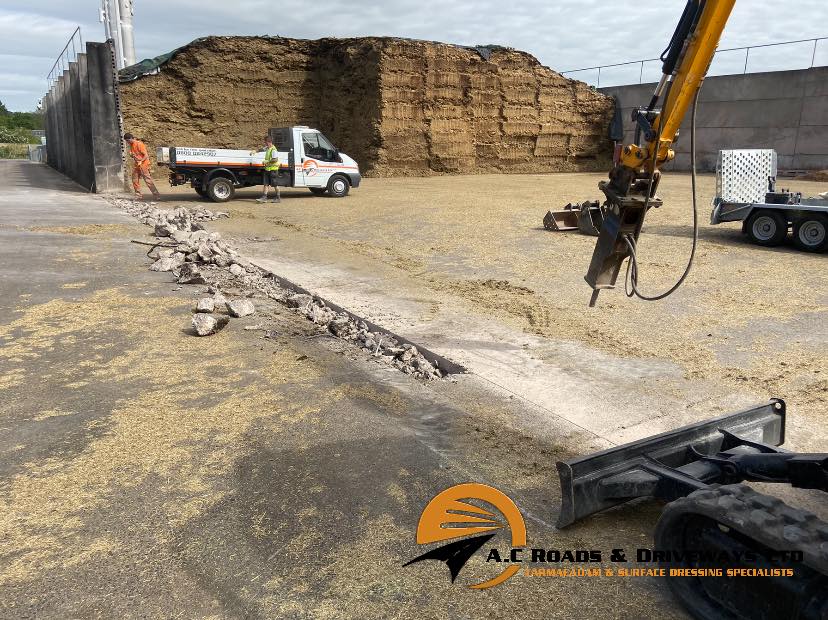 Lay Asphalt Farm Yard Biogas Plant, Scotland