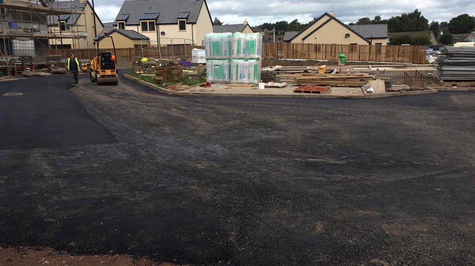 185 Tons of Tarmac Laid for J.S Crawford Builders at Dranick Green