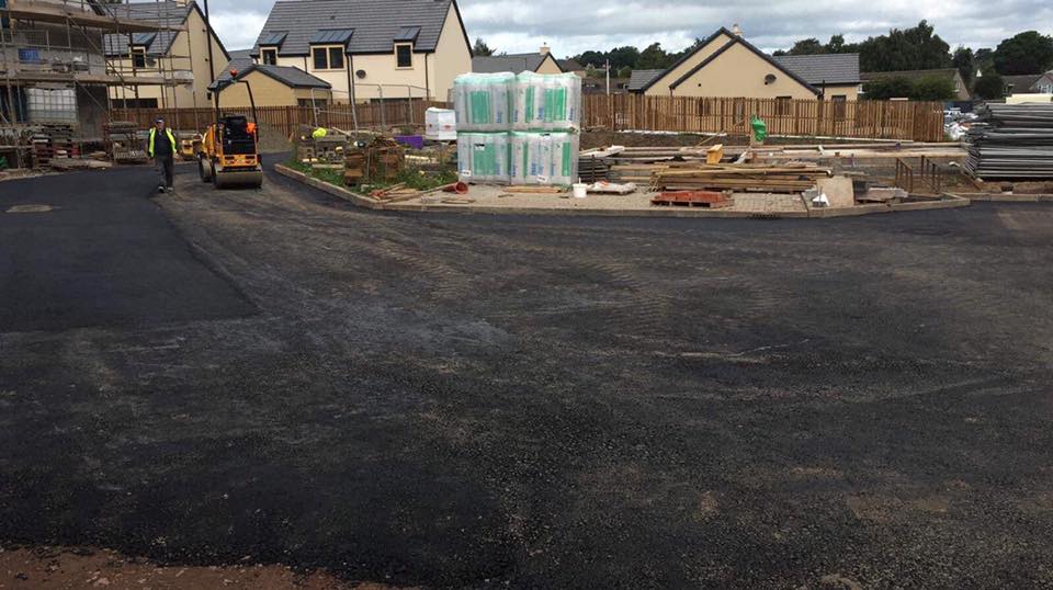 185 Tons of Tarmac Laid for J.S Crawford Builders at Dranick Green