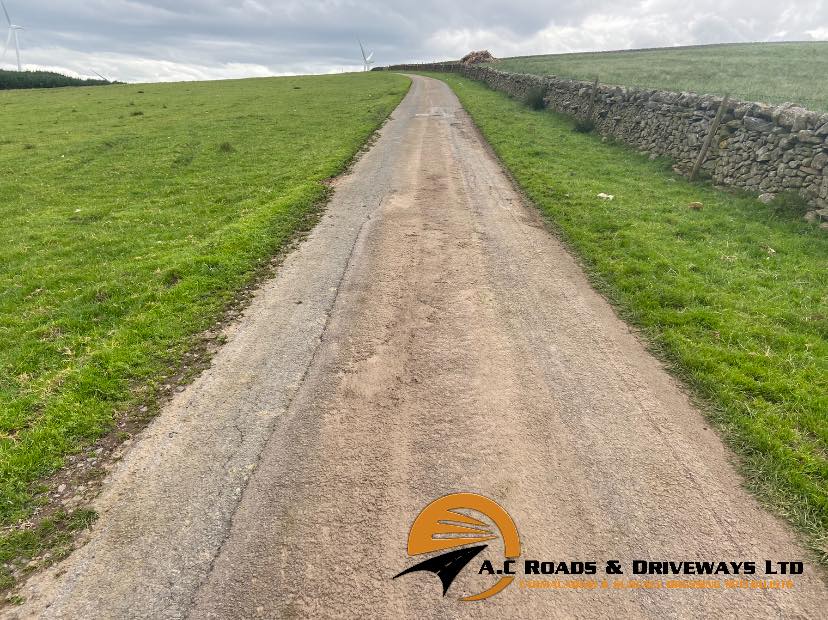 Asphalt Farm Road - Borders, Scotland