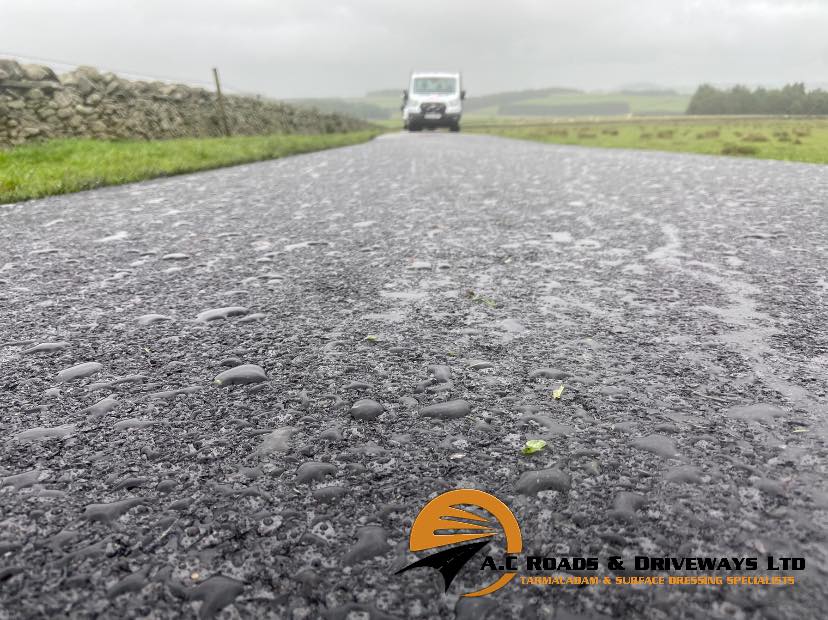 Asphalt Farm Road - Borders, Scotland