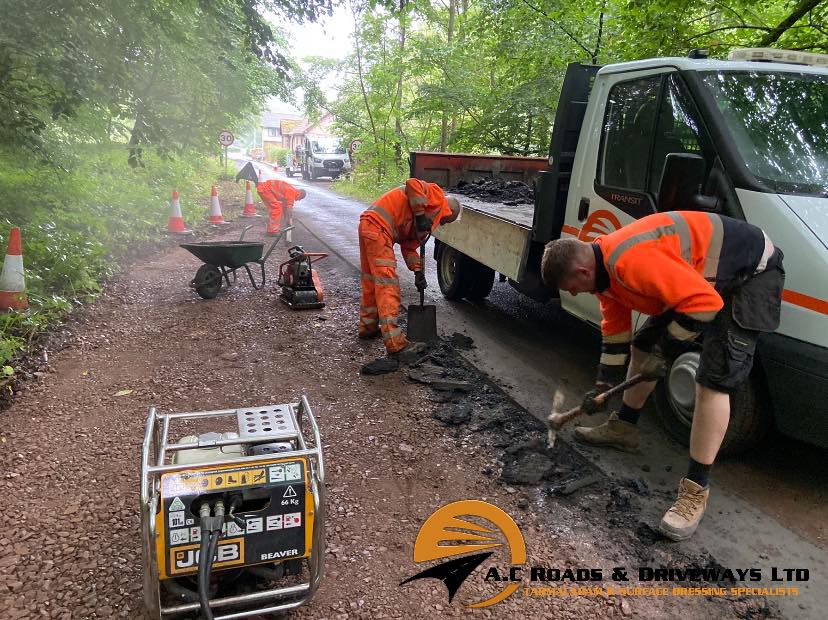 Create Tarmac Passing Place and Entranceway - Borders, Scotland