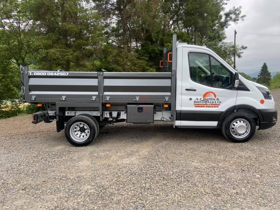 Custom Built Ford Transit Tipper - AC Roads Driveways Ltd