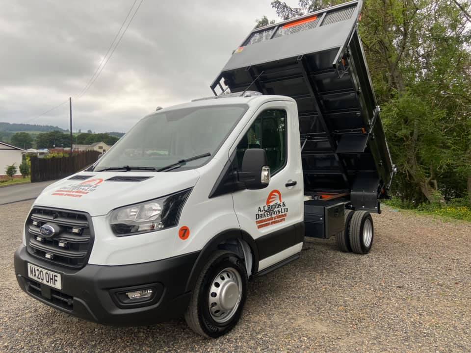 Custom Built Ford Transit Tipper - AC Roads Driveways Ltd