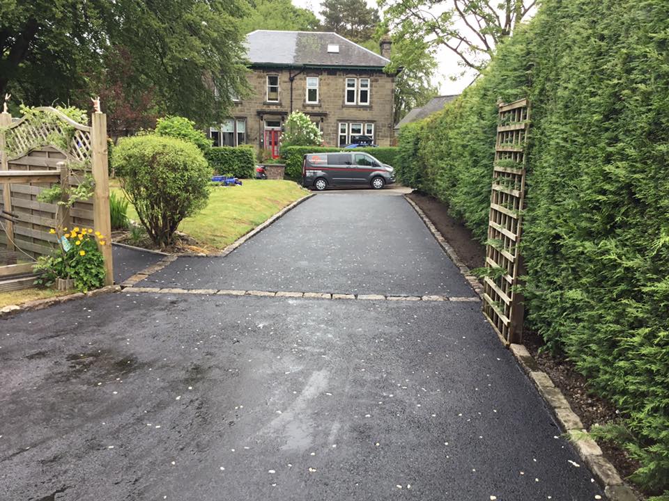 Design, Install Tarmac Driveway with Block Paving Entrance