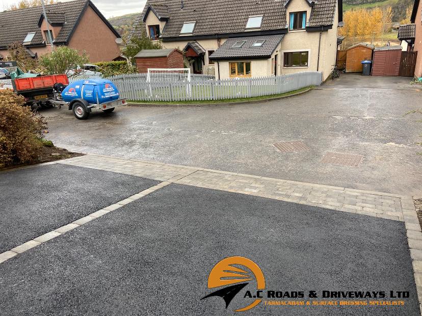 Double Tarmac Driveways - Melrose, Borders