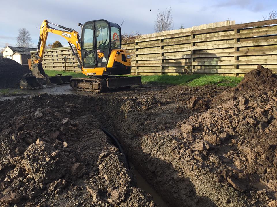 Excavation and Drainage Work - Lowland Lettings, Borders