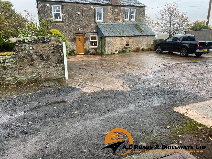 Farm Entrance and Yard Tarmac Work - Borders, Scotland