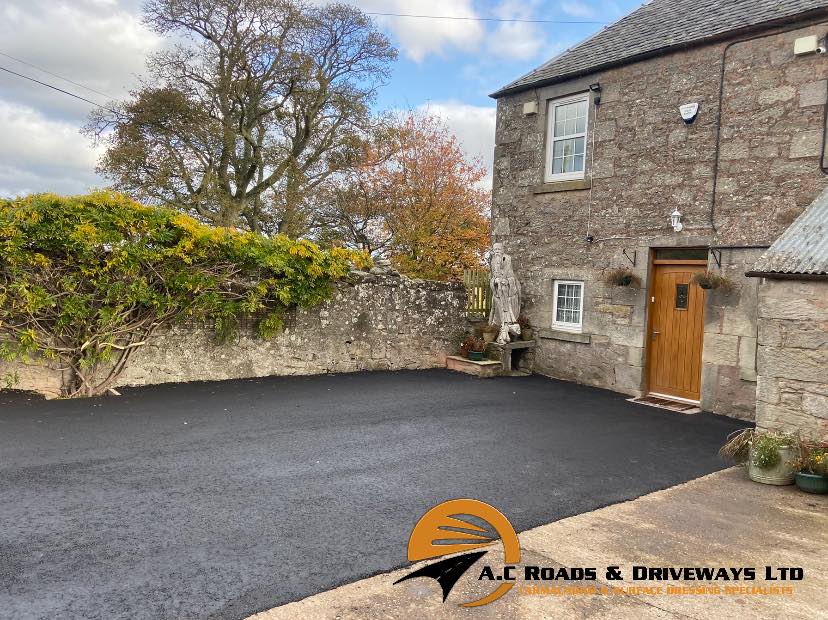 Farm Entrance and Yard Tarmac Work - Borders, Scotland