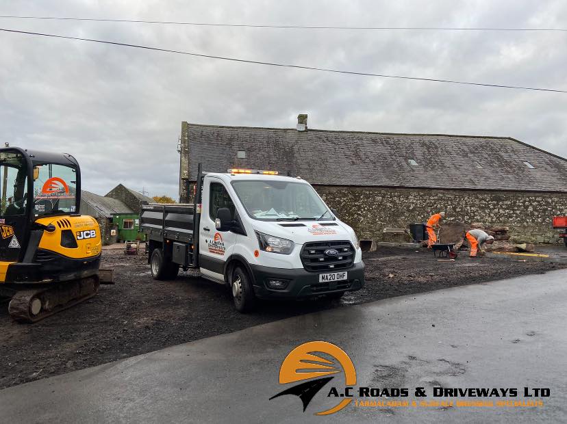 Farm Entrance and Yard Tarmac Work - Borders, Scotland