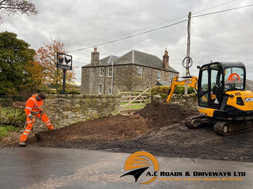 Farm Entrance and Yard Tarmac Work - Borders, Scotland