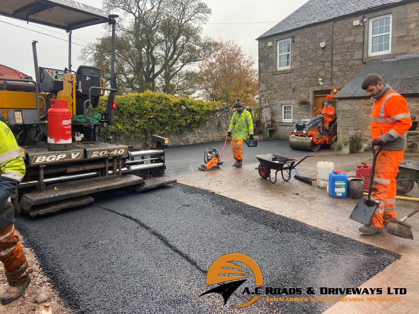 Farm Entrance and Yard Tarmac Work - Borders, Scotland