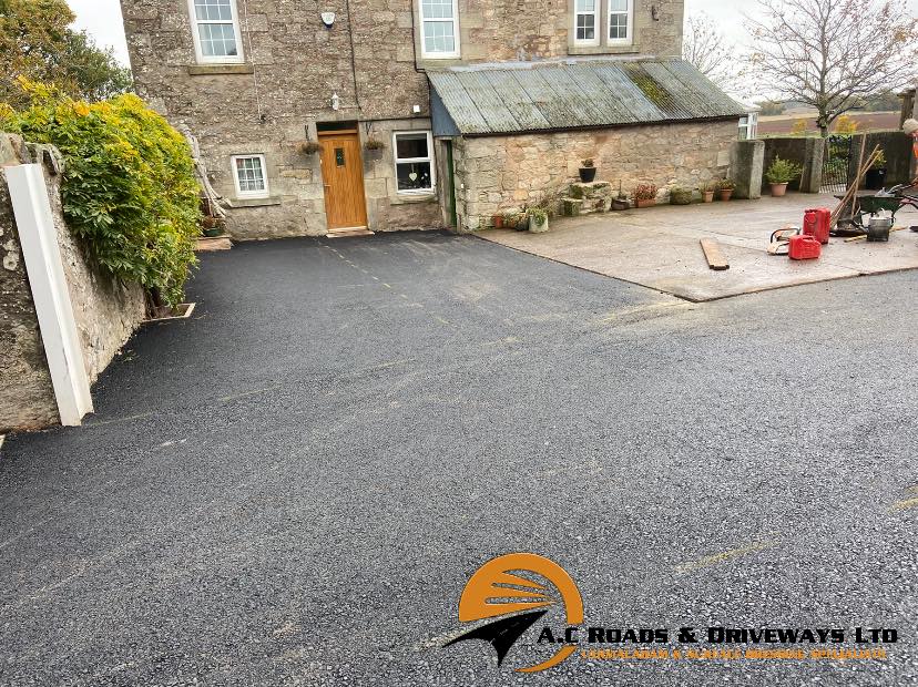 Farm Entrance and Yard Tarmac Work - Borders, Scotland