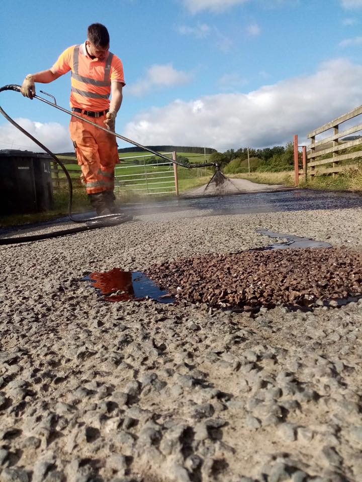 Farm Road Surface Dressing Borders