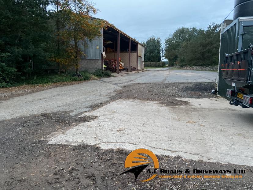 Farm Yard Asphalt Resurfaced - Berwick-Upon-Tweed