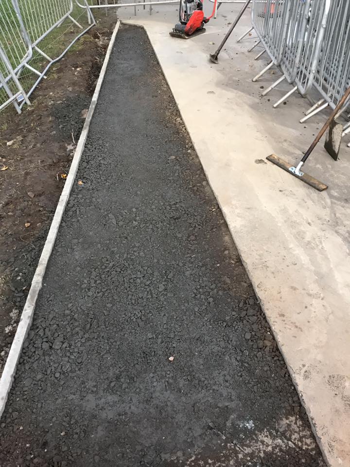 Foot Pavement Widened & Reinstated - Galashiels