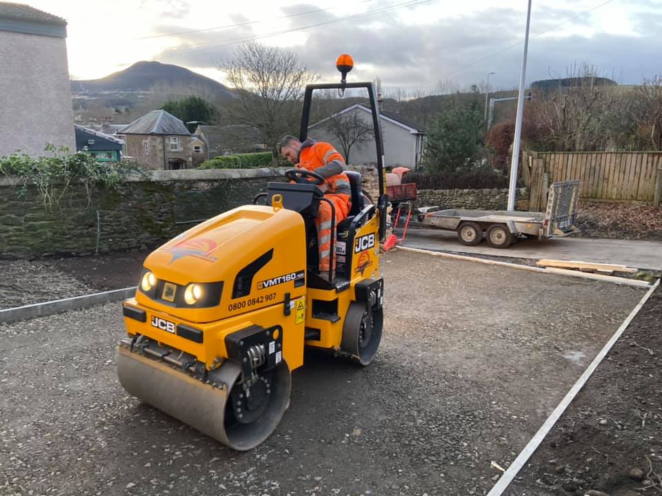 New Driveway, Fencing & Kerbs - Darnick, Melrose