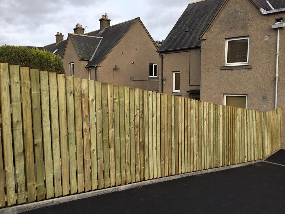 New Driveway with Fencing, Edging, Drainage - Galashiels