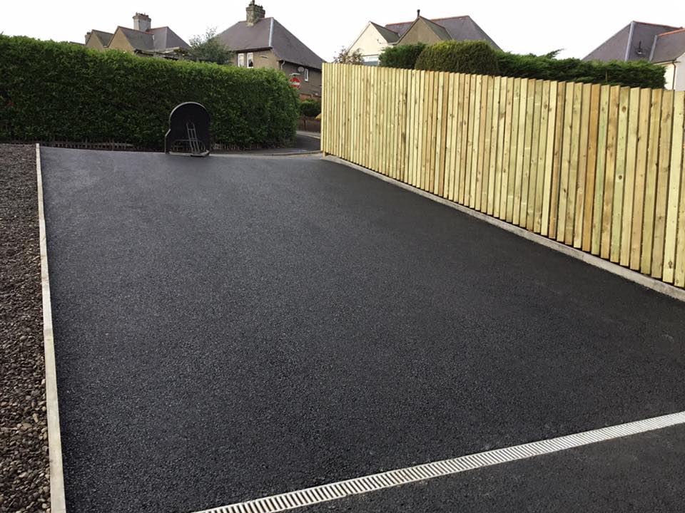 New Driveway with Fencing, Edging, Drainage - Galashiels