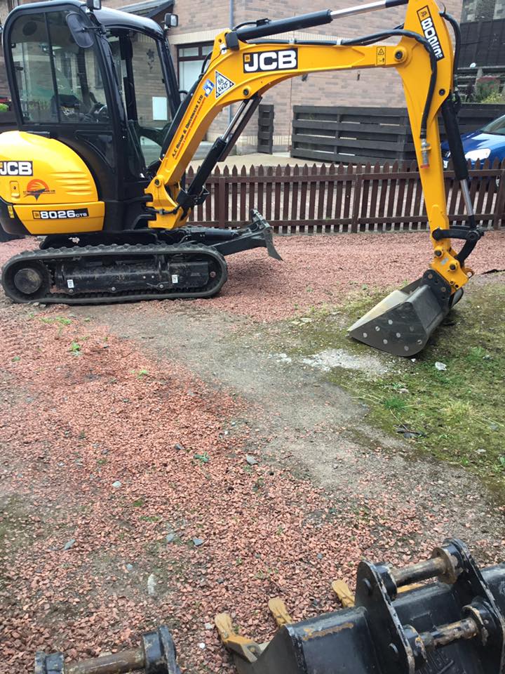 New Tarmac Driveway, Door Step, Block Edging