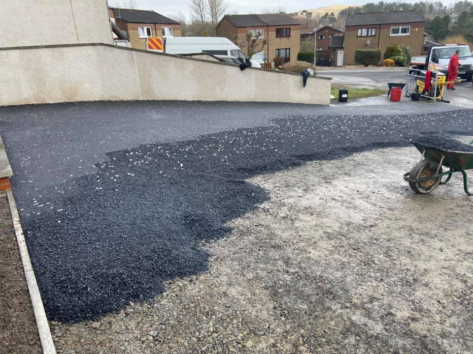 New Tarmac Driveway & Door Steps - Edinburgh, Borders