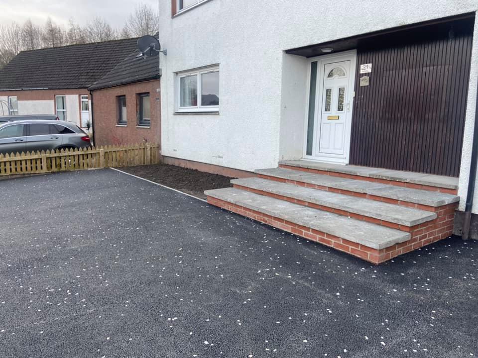 New Tarmac Driveway & Door Steps - Edinburgh, Borders