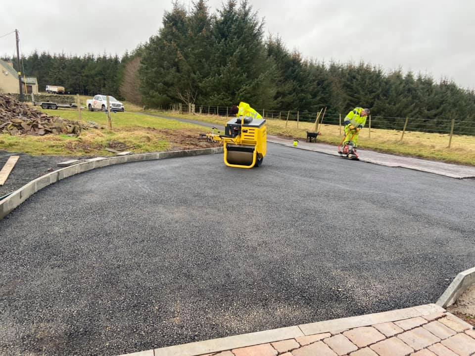 New Tarmac Driveway, Entranceway - Duns, Borders