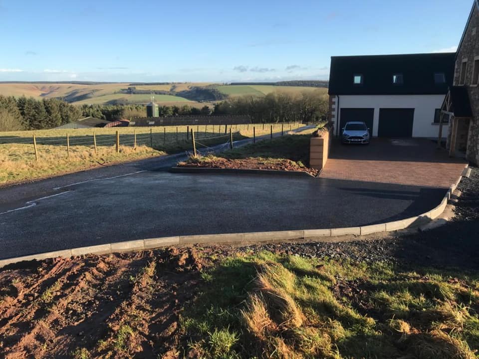 New Tarmac Driveway, Entranceway - Duns, Borders