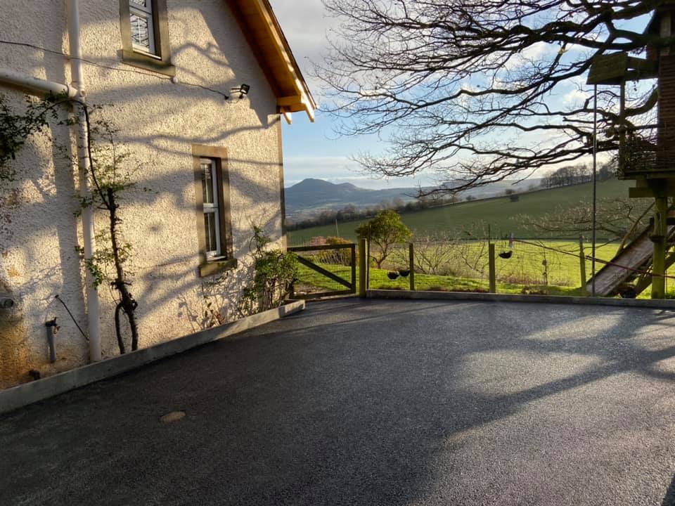 New Tarmac Driveway - Langlee Farm House, Galashiels