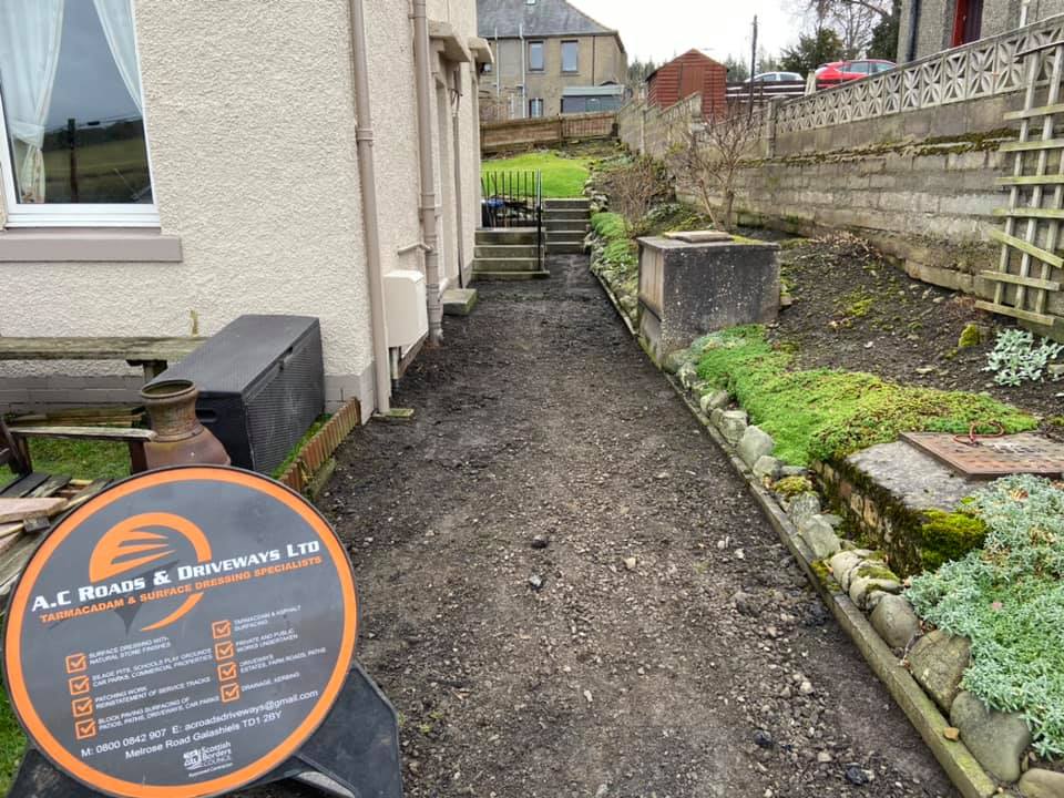 New Tarmac Pathway - Selkirk, Borders