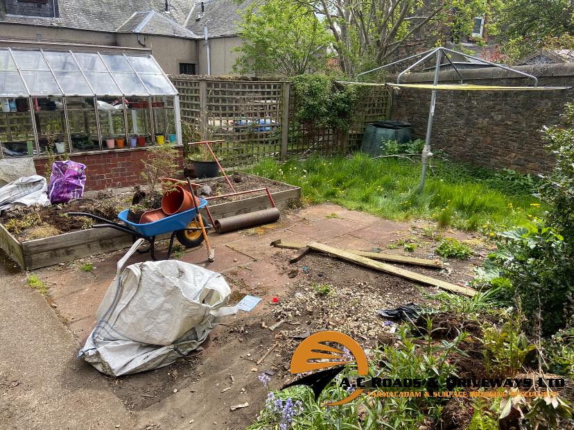 Prepare Ground for New Trident Patio & Laying of Concrete Base for Log Cabin