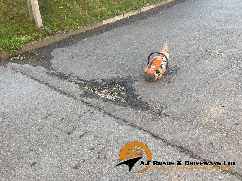 Reinstatement Tarmac Road Repair Work - Melrose, Borders, Scotland