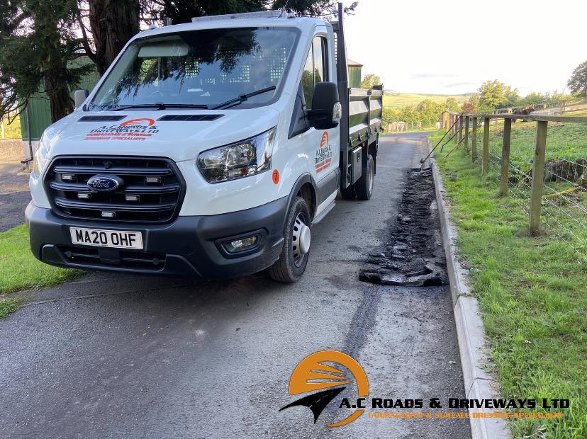 Reinstatement Tarmac Road Repair Work - Melrose, Borders, Scotland