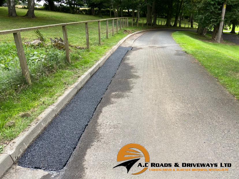 Reinstatement Tarmac Road Repair Work - Melrose, Borders, Scotland