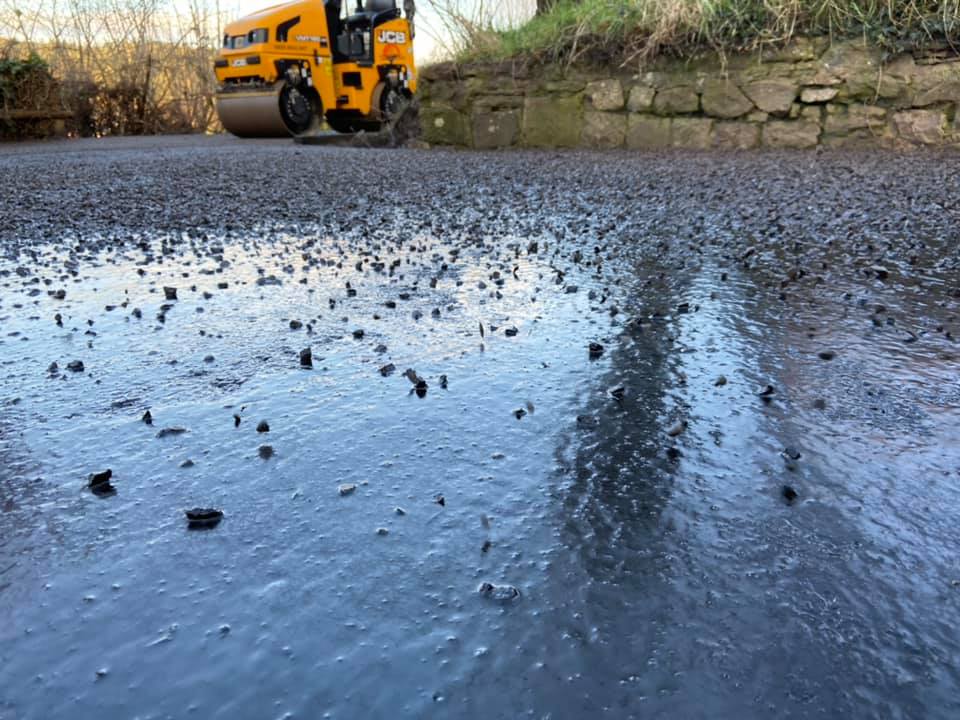 Road Surface Dressing - Dryburgh, Melrose