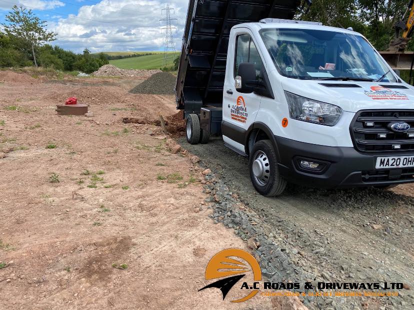 Tarmac Access Road to Building Plots - Borders, Scotland