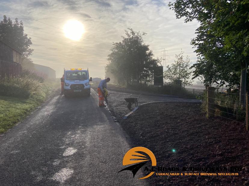 Tarmac Access Road to Building Plots - Borders, Scotland