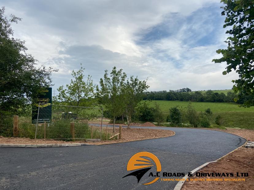 Tarmac Access Road to Building Plots - Borders, Scotland