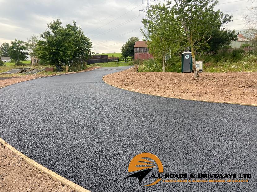 Tarmac Access Road to Building Plots - Borders, Scotland