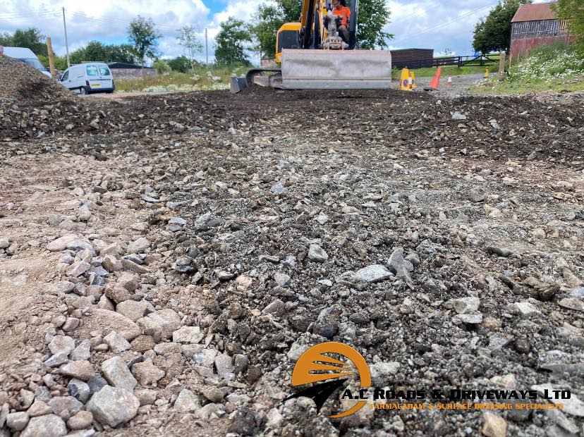 Tarmac Access Road to Building Plots - Borders, Scotland