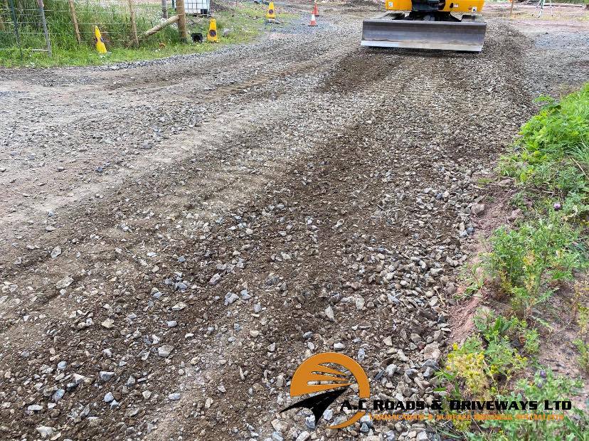 Tarmac Access Road to Building Plots - Borders, Scotland